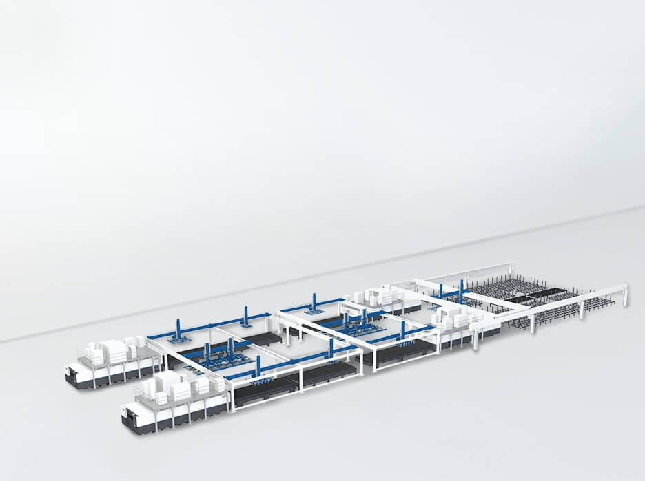 迅鐳激光切割機_自動化產線