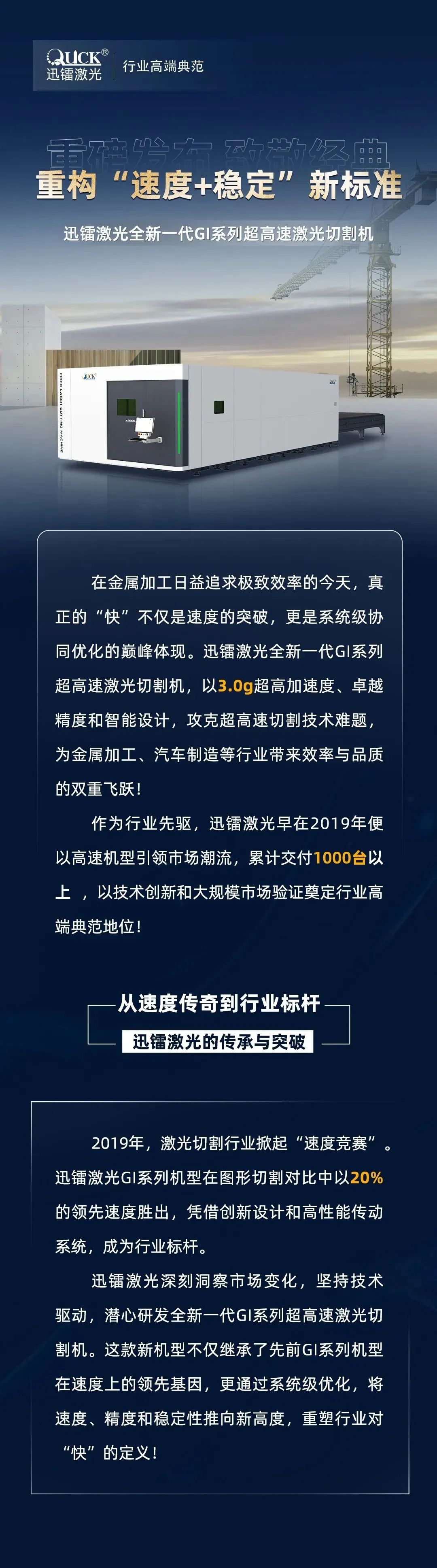 3.0G加速度，±0.02 mm重復(fù)定位精度，引領(lǐng)行業(yè)的超高速機(jī)！挑戰(zhàn)全行業(yè)，誰(shuí)才是真正穩(wěn)定的“高速之王”？19年開(kāi)始已售1000+臺(tái)高速機(jī)，吹牛我們不擅長(zhǎng)，玩技術(shù)我們奉陪。(圖2)