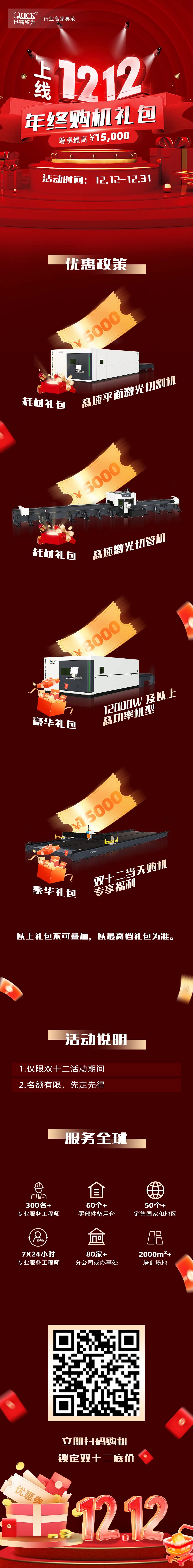 迅鐳激光 · 雙十二年終惠 · 購機尊享禮包最高 15,000元！(圖1)