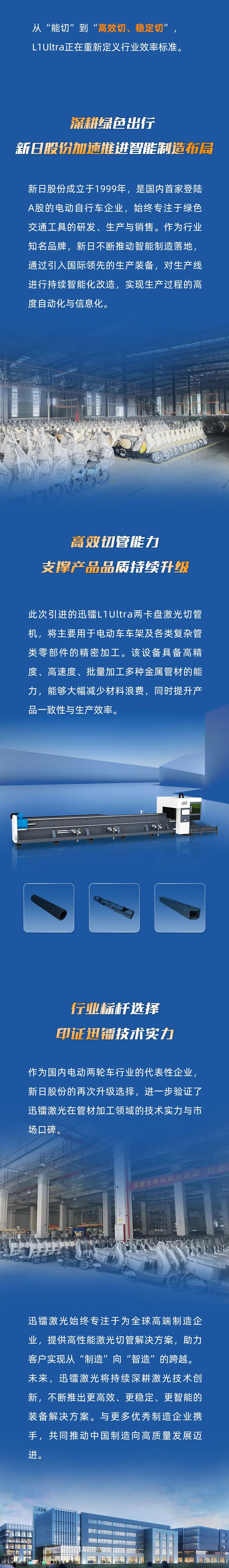 迅鐳3臺L1 Ultra高速激光切管機到貨，新日股份智能制造再升級！(圖3)